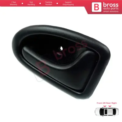 Maniglia Interna Porta Destra Nera Tipo Asta per Renault Clio 2 Scenic Megane 1