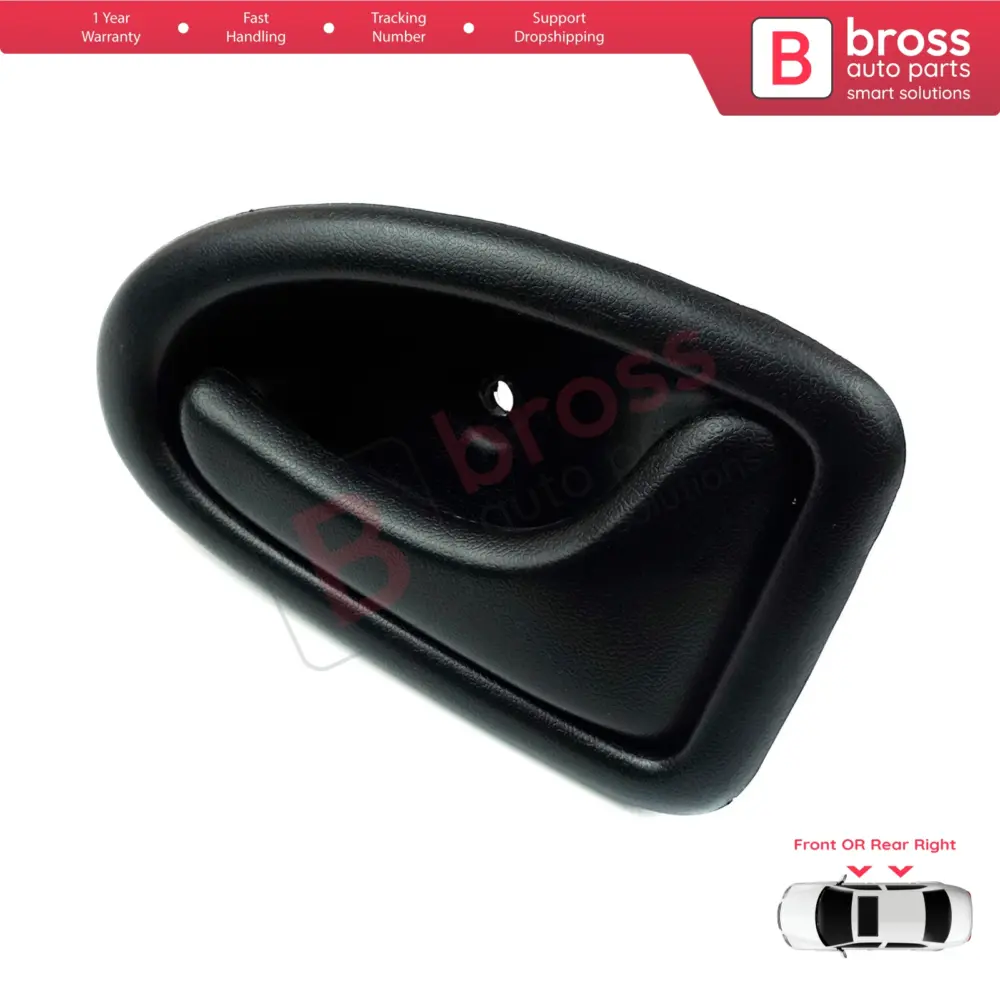 Maniglia Interna Porta Destra Nera Tipo Asta per Renault Clio 2 Scenic Megane 1