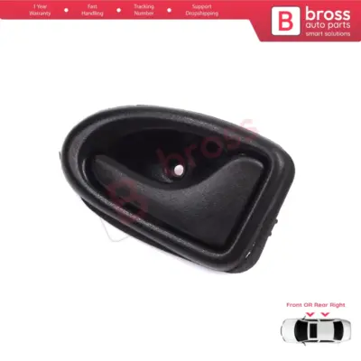 Maniglia Interna Porta Destra Nera Tipo Asta per Renault Clio 2 Scenic Megane 1