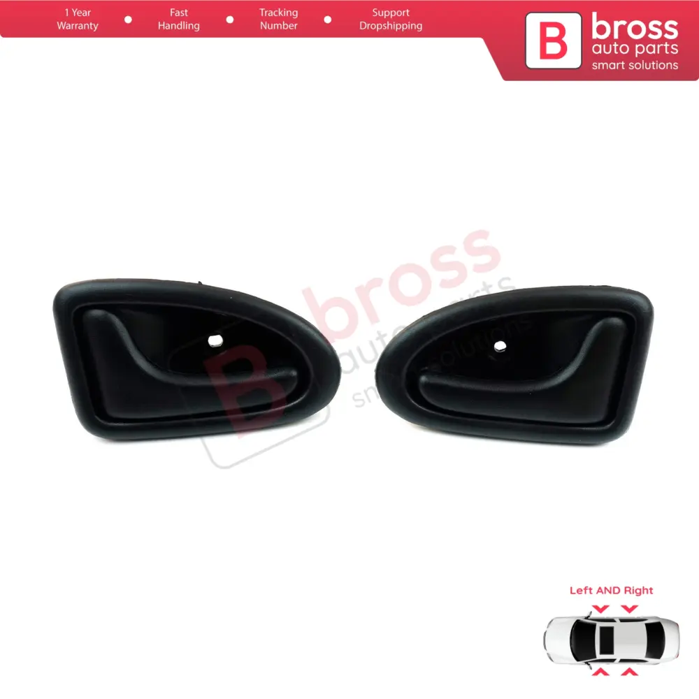 Maniglia Interna Porta Nera con Cavo per Renault Clio 2 Scenic Megane 1 Trafic