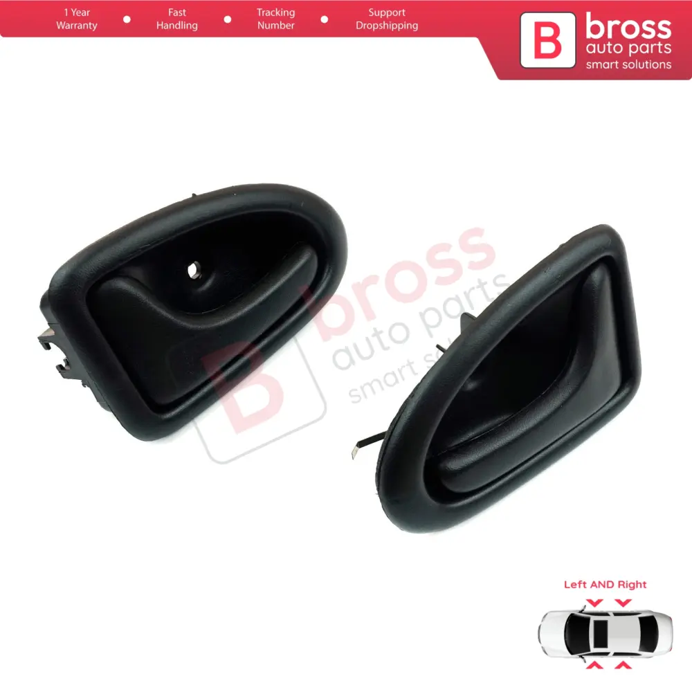 Maniglia Interna Porta Nera con Cavo per Renault Clio 2 Scenic Megane 1 Trafic