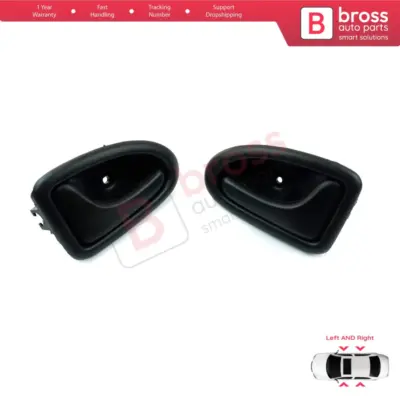 Maniglia Interna Porta Nera con Cavo per Renault Clio 2 Scenic Megane 1 Trafic