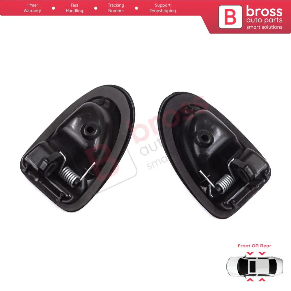 Maniglia Interna Porta Nera Destra Sinistra per Renault Clio 2 Scenic Megane