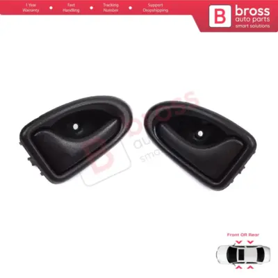 Maniglia Interna Porta Nera Destra Sinistra per Renault Clio 2 Scenic Megane