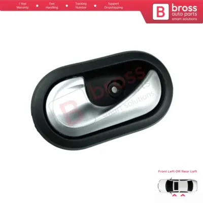 Maniglia Interna Porta Sinistra Cromata per Dacia Dokker Lodgy Duster Sandero