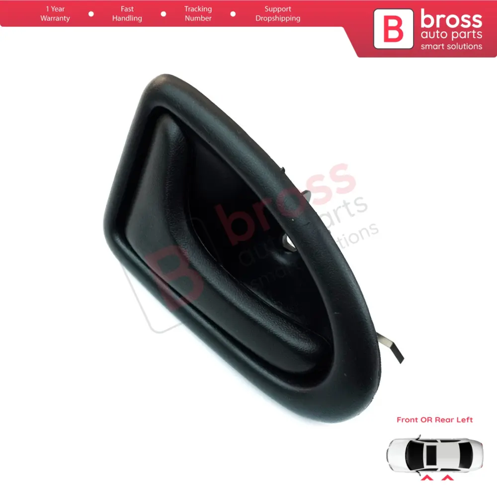 Maniglia Interna Porta Sinistra Nera Cavo per Renault Clio 2 Scenic Megane 1