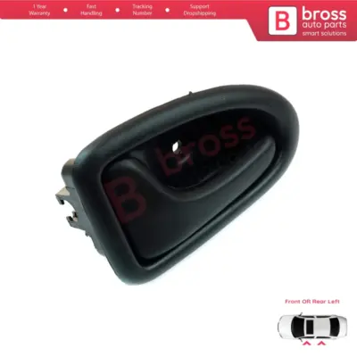 Maniglia Interna Porta Sinistra Nera Cavo per Renault Clio 2 Scenic Megane 1