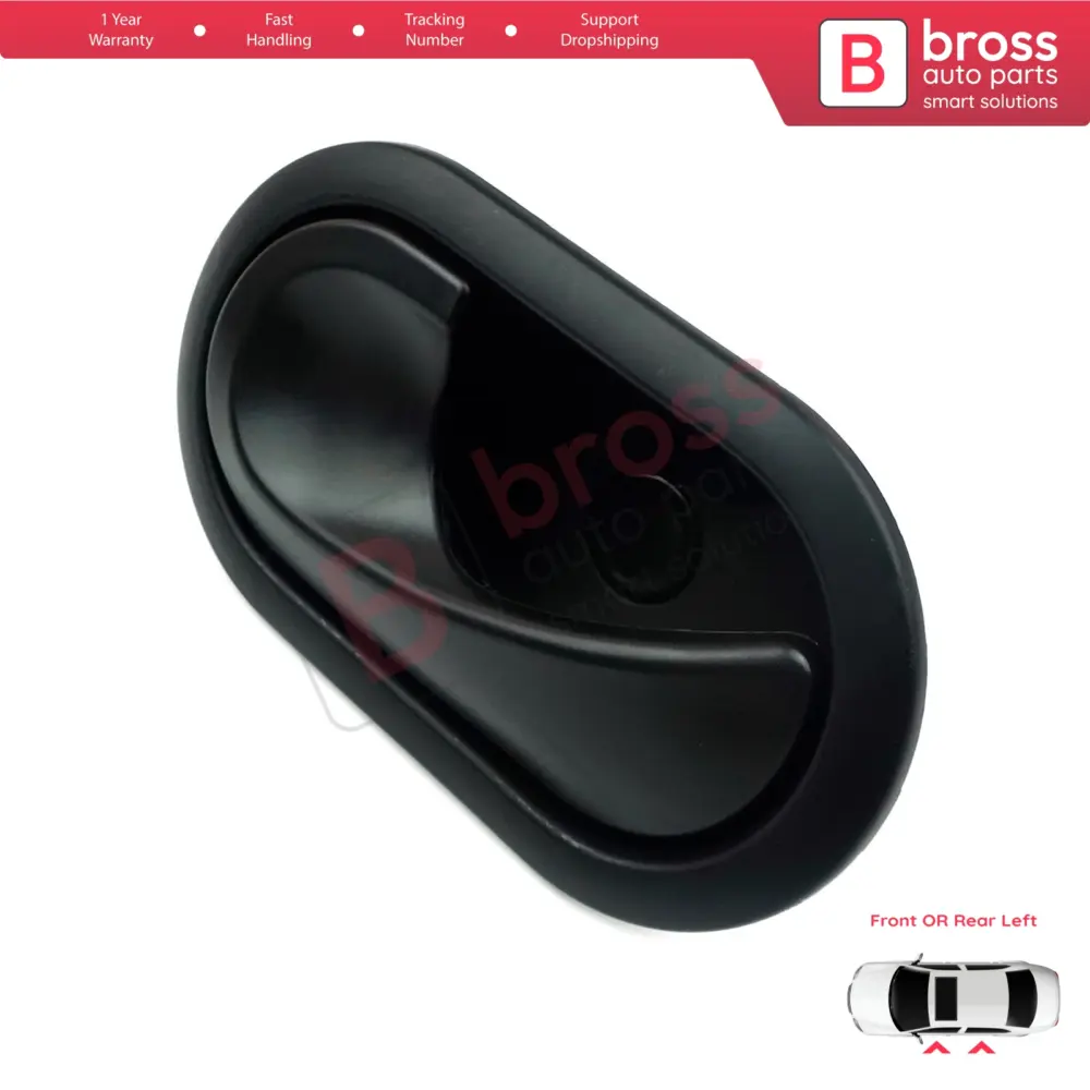 Maniglia Interna Porta Sinistra Nera per Renault Scenic Megane Twingo Kangoo