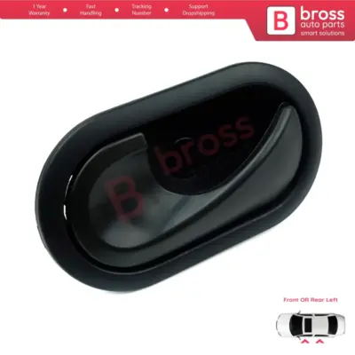 Maniglia Interna Porta Sinistra Nera per Renault Scenic Megane Twingo Kangoo