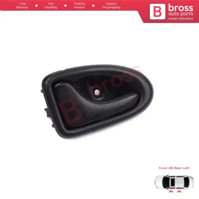 Maniglia Interna Porta Sinistra Nera Tipo Asta per Renault Clio 2 Scenic Megane