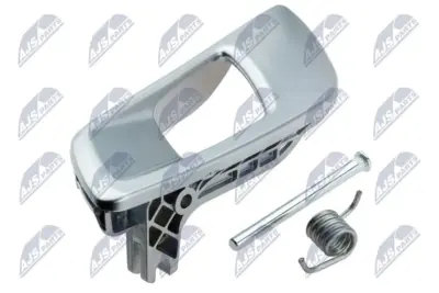 Maniglia Porta Interna Sinistra Anteriore e Posteriore Argento per Ford Ranger