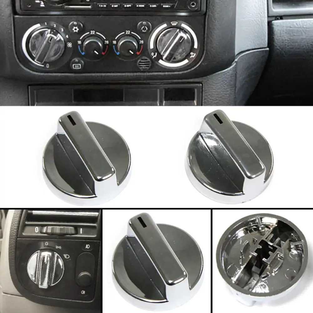 Manopola Comando Rotazione Ventilazione Cromata 2 Pezzi per BMW Serie 3 E36