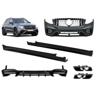 Minigonne a Design Package Type 63 per Mercedes GLC X253 2015-2019 con Paraurti