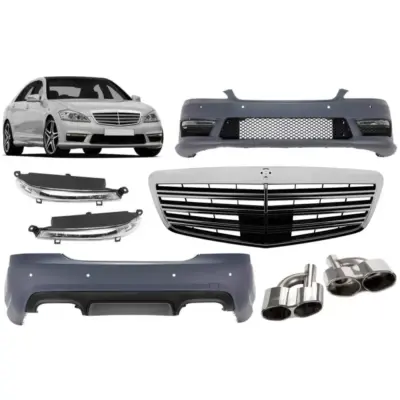 Minigonne a Design Type S65 per Mercedes Classe S W221 2006-2013