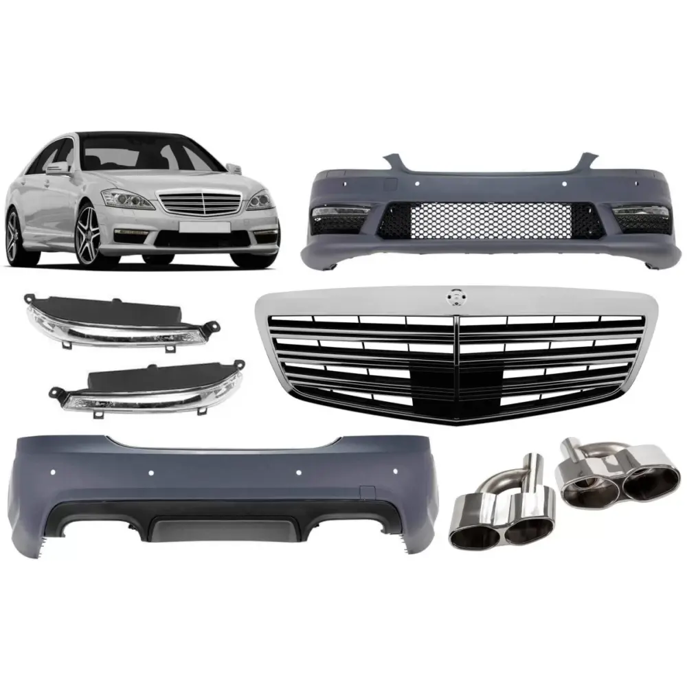 Minigonne a Design Type S65 per Mercedes Classe S W221 2006-2013
