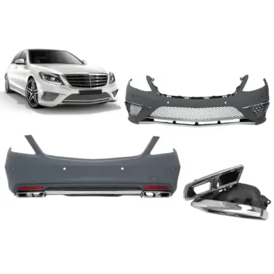 Minigonne Design Tipo S65 per Mercedes Classe S W222 2013-2017 Senza Minigonne