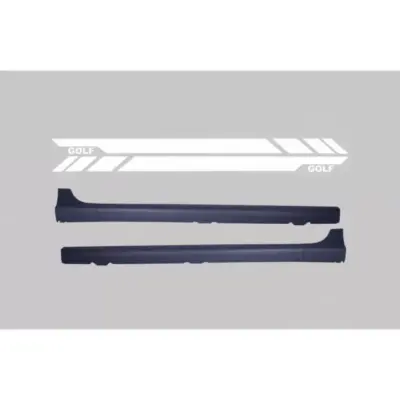 Minigonne Laterali Bianche con Adesivo GTI VW Golf V 2003-2007