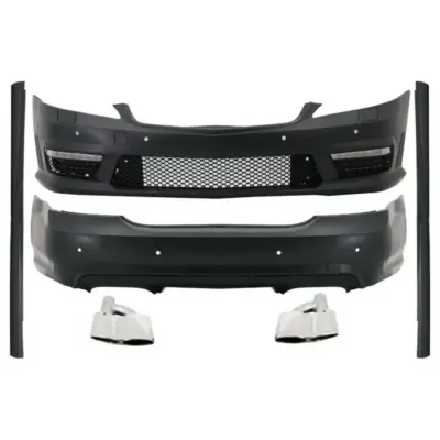 Minigonne Laterali Body Kit con Terminali Scarico per Mercedes Classe S W221