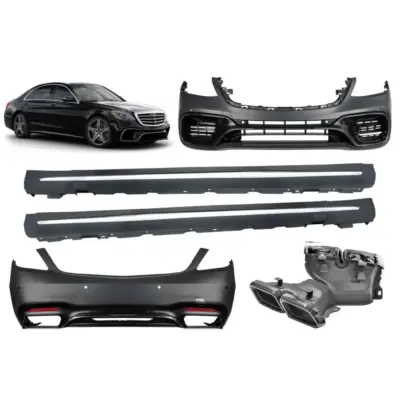 Minigonne Laterali Lunghe Design S63 per Mercedes Classe S W222 2017-2020