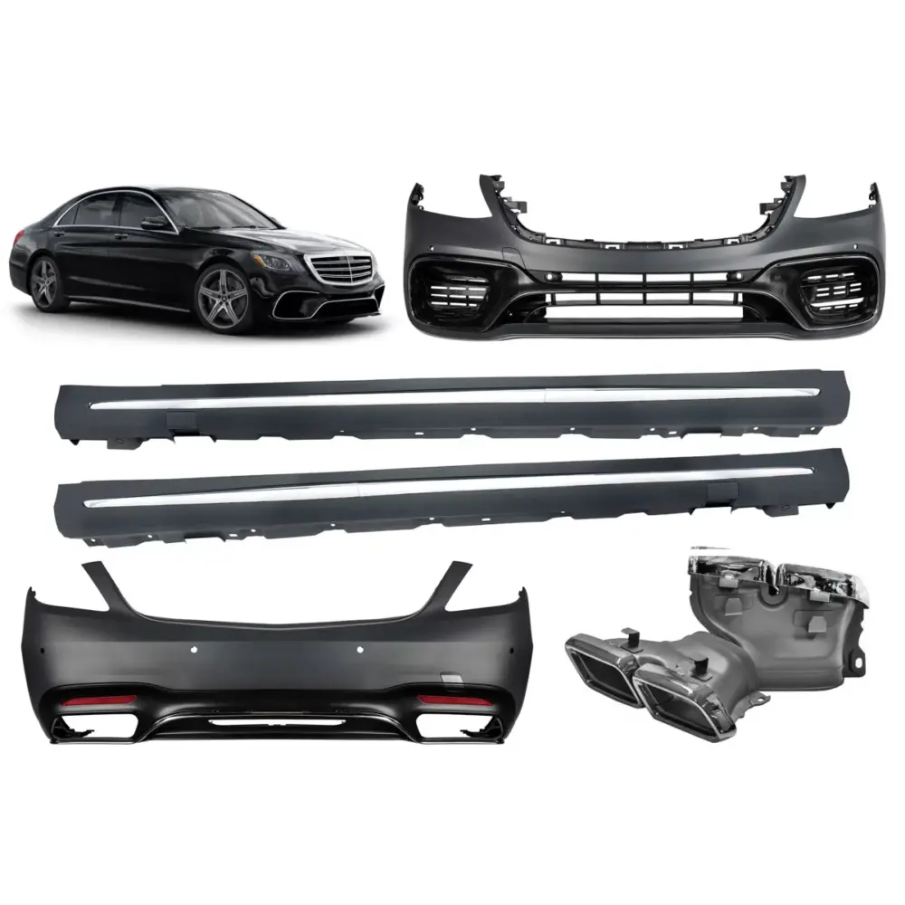 Minigonne Laterali Lunghe Design S63 per Mercedes Classe S W222 2017-2020