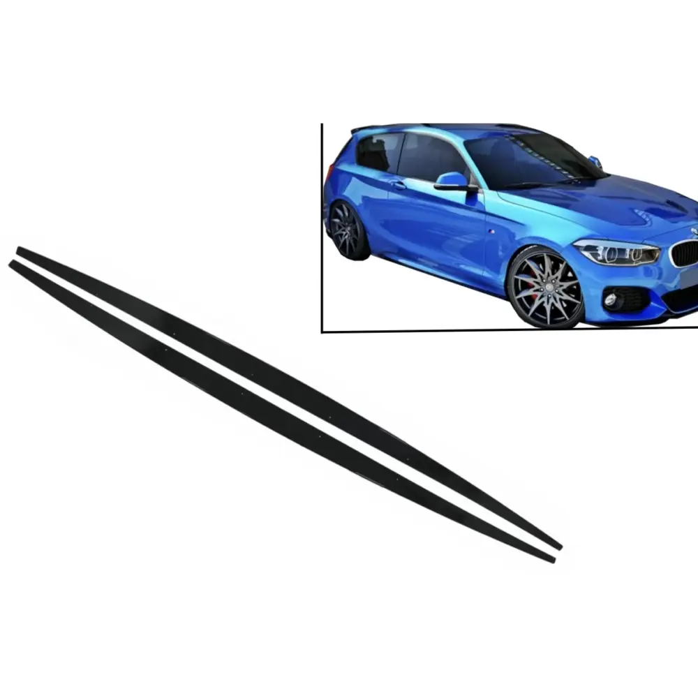 Minigonne Laterali M-performance Nero Lucido per BMW Serie 1 F20 F21 2011-2019