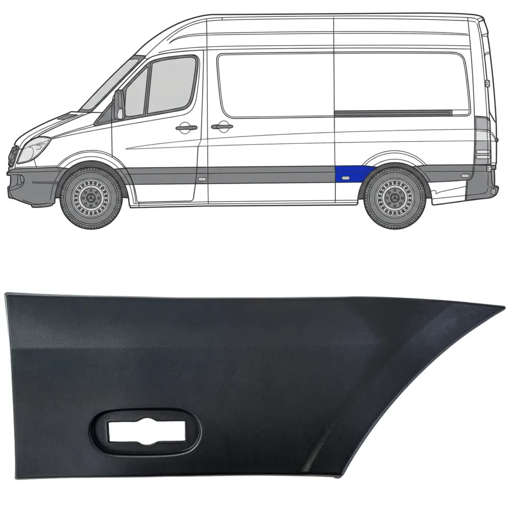 Modanatura Laterale Sinistra per Mercedes Sprinter 906 06-18 L2
