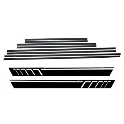Modanature Aggiuntive Porte Laterali Nere Opache per Mercedes Classe G W463