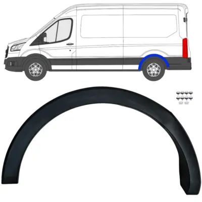Modanature Cornice Passaruota Posteriore Sinistra per Ford Transit V363