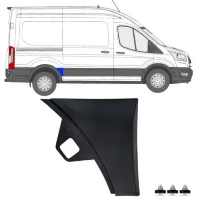 Modanature Parafango Posteriore Destro per Ford Transit V363 (2014-2019) L2