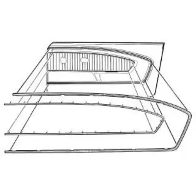 Modanature Porta Pony 4 Pezzi per Ford Mustang 64-66