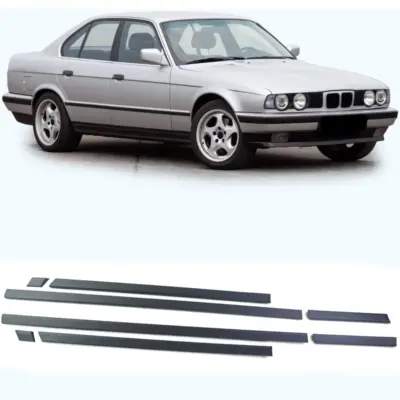 Modanature Set 8 Pezzi per BMW Serie 5 E34 1988-1996, Qualità Originale