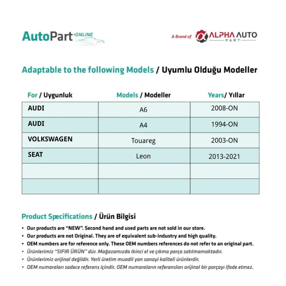 Motore Chiusura Porta per Audi Volkswagen Seat (E83, W177)