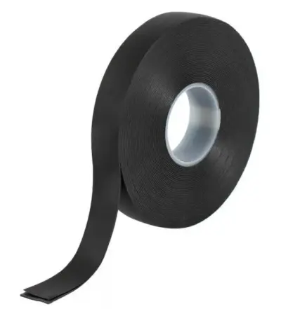 Nastro isolante autovulcanizzante nero sigillante resistente 10 m x 19 mm