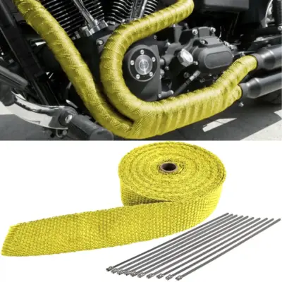 Nastro Termico Giallo 50mmx2mm 10m per Auto Universale Fino 900°C