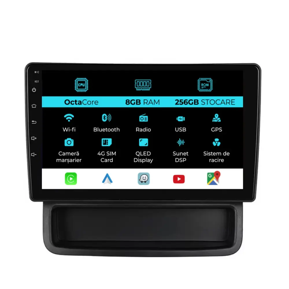 Navigatore 10 Pollici 8gb Ram 256gb Storage Carplay per Renault Trafic 2010-2014