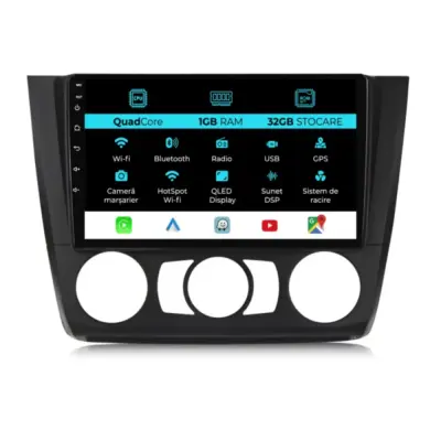 Navigatore 9 Pollici 1gb Ram 32gb Carplay per BMW Serie 1 E81 E82 E87 E88
