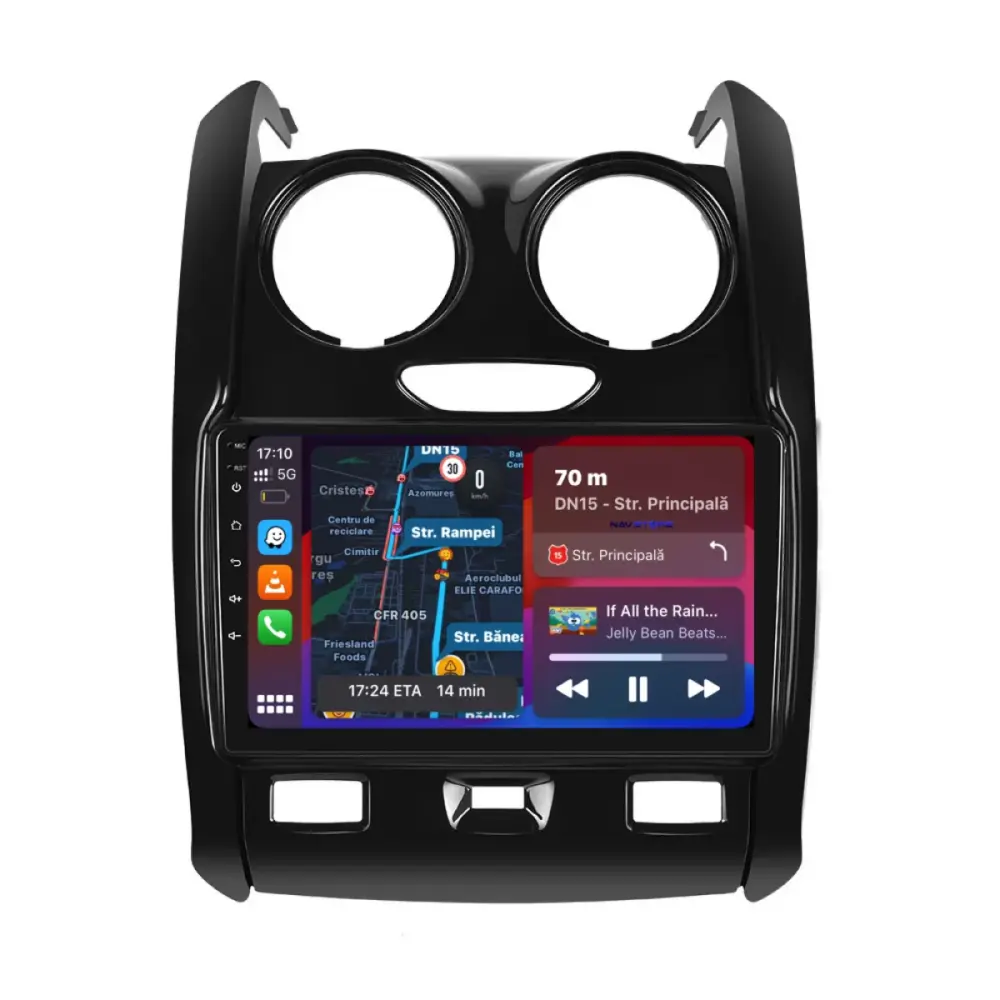 Navigatore 9 Pollici 2gb Ram 64gb Storage Carplay per Dacia Duster 2010-2020