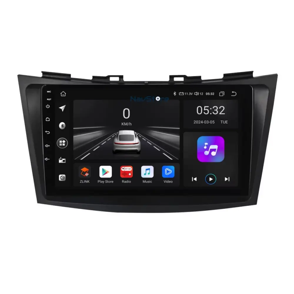 Navigatore 9 Pollici 4 Gb Ram 64 Gb Storage Bluetooth Wifi Carplay per Suzuki