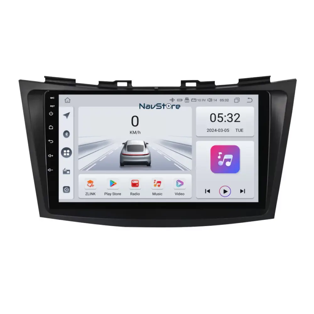 Navigatore 9 Pollici 4 Gb Ram 64 Gb Storage Bluetooth Wifi Carplay per Suzuki