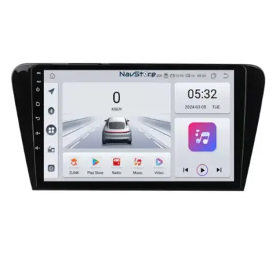 Navigatore Android 10 Pollici 4gb 64gb Bluetooth Wifi per Skoda Octavia 3