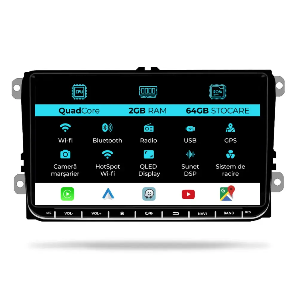 Navigatore Android 9 Pollici 2gb Ram 64gb Seat