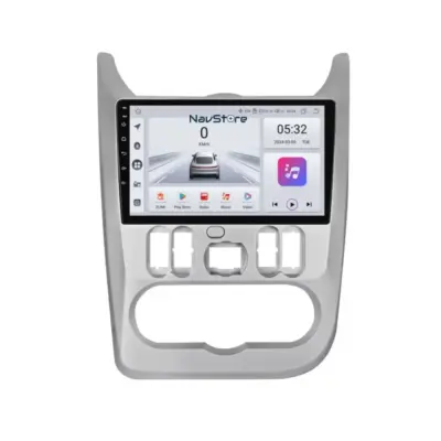 Navigatore Android 9 Pollici 4gb Ram 64gb Dacia Logan Duster Sandero 2008-2013