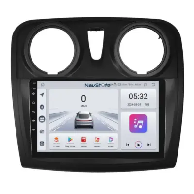 Navigatore Android 9 Pollici 4gb Ram 64gb Dacia Logan Sandero 2012-2020