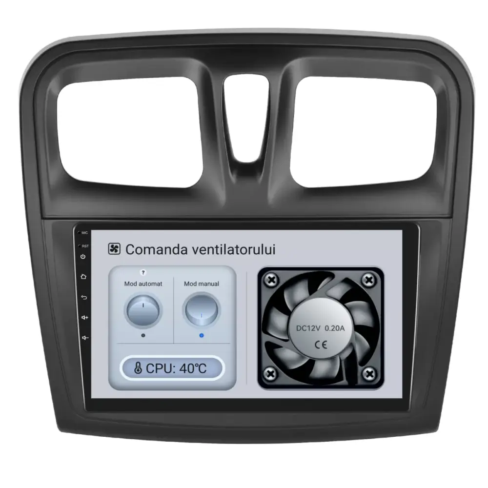 Navigatore Android 9 Pollici 4gb Ram 64gb Storage Bluetooth Carplay per Dacia