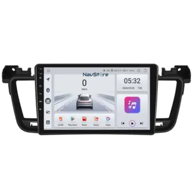 Navigatore Android 9 Pollici 4gb Ram 64gb Storage per Peugeot 508 2010-2018