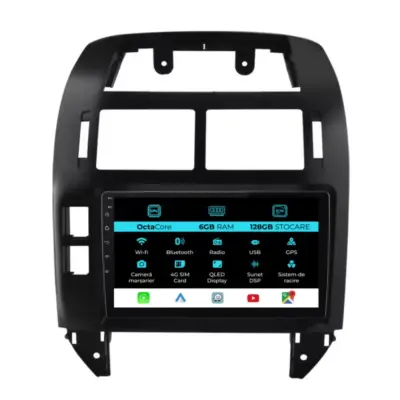 Navigatore Android 9 Pollici 6gb Ram 128gb Volkswagen Polo 2004-2011
