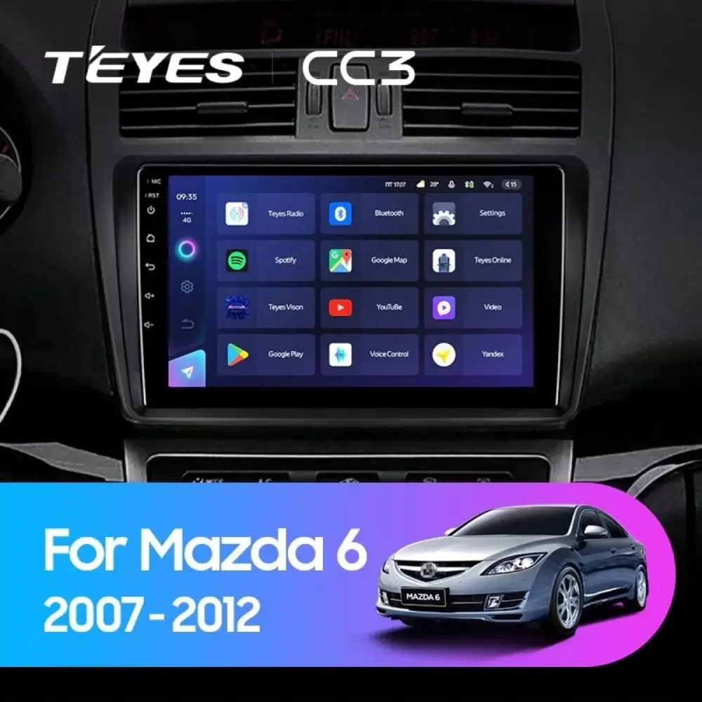 Navigatore con Assistenza Ai Mazda 6 2002-2007 8+128gb Android 13 Qled 9,5