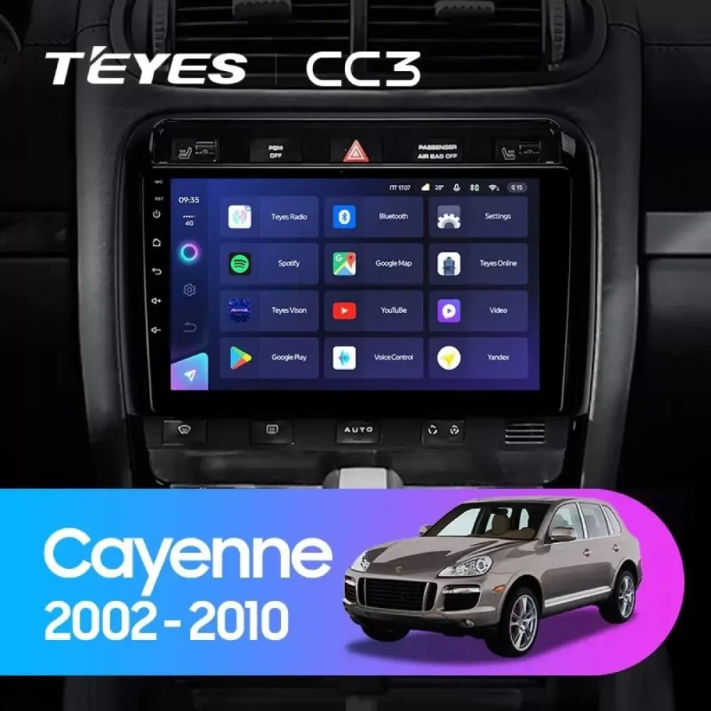 Navigatore con Assistenza Ai Teyes CC4 Pro 9,5 Qled Android 13 per Porsche