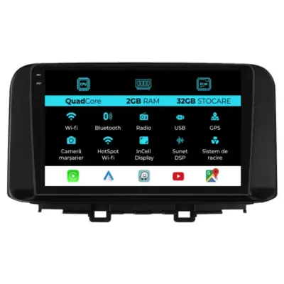 Navigatore Dedicato 10 Pollici Android Auto Carplay per Hyundai Kona 2017-2023