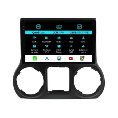Navigatore Dedicato 10 Pollici Android Auto Jeep Wrangler 2011-2017